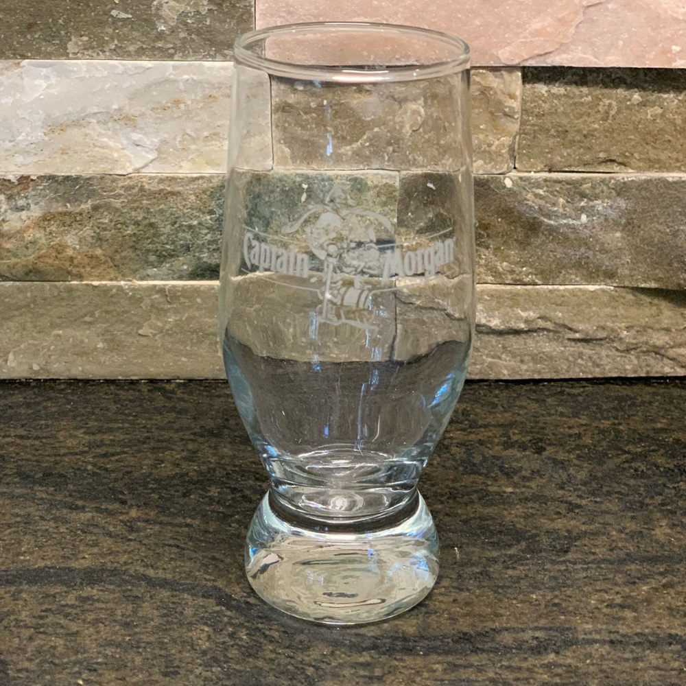 CAPTAIN MORGAN | Vintage Advertising Promotional Bar Glass